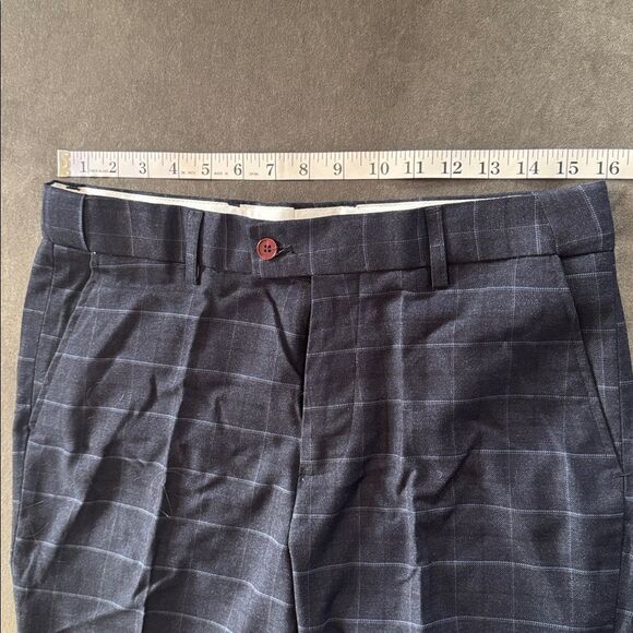 Men’s Plaid 3 Piece Suit One Button Closure Notched Lapel Jacket 34 Pants 32 NWT - Picture 11 of 14